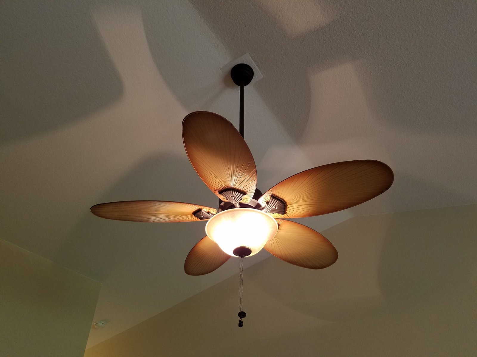 Ceiling fan with light kit installed by R. Thompson Electric, LLC